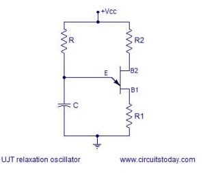 Construction of UJT relaxation oscillator