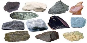 Different types of rocks