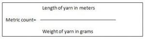 Metric Count formula