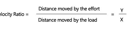 Velocity ratio formula