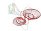 Figure 4: In an RFID, the reader antenna generates an electromagnetic field that energizes a chip inside the tag. Shown is the electromagnetic field in both parts.