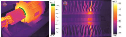 Figure 1: Thermal Images from Testo Thermal Imager