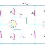 Two stage RC coupled CE amplifier
